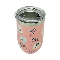 Holiday Time Gobelet à double paroi Rose 470mL