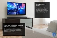 Philips Haut-parleur 2.0 Soundbar avec HDMI ARC, TAB5105