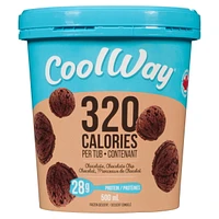 CoolWay Chocolate Chocolate Chip Frozen Dessert with 320 Calories