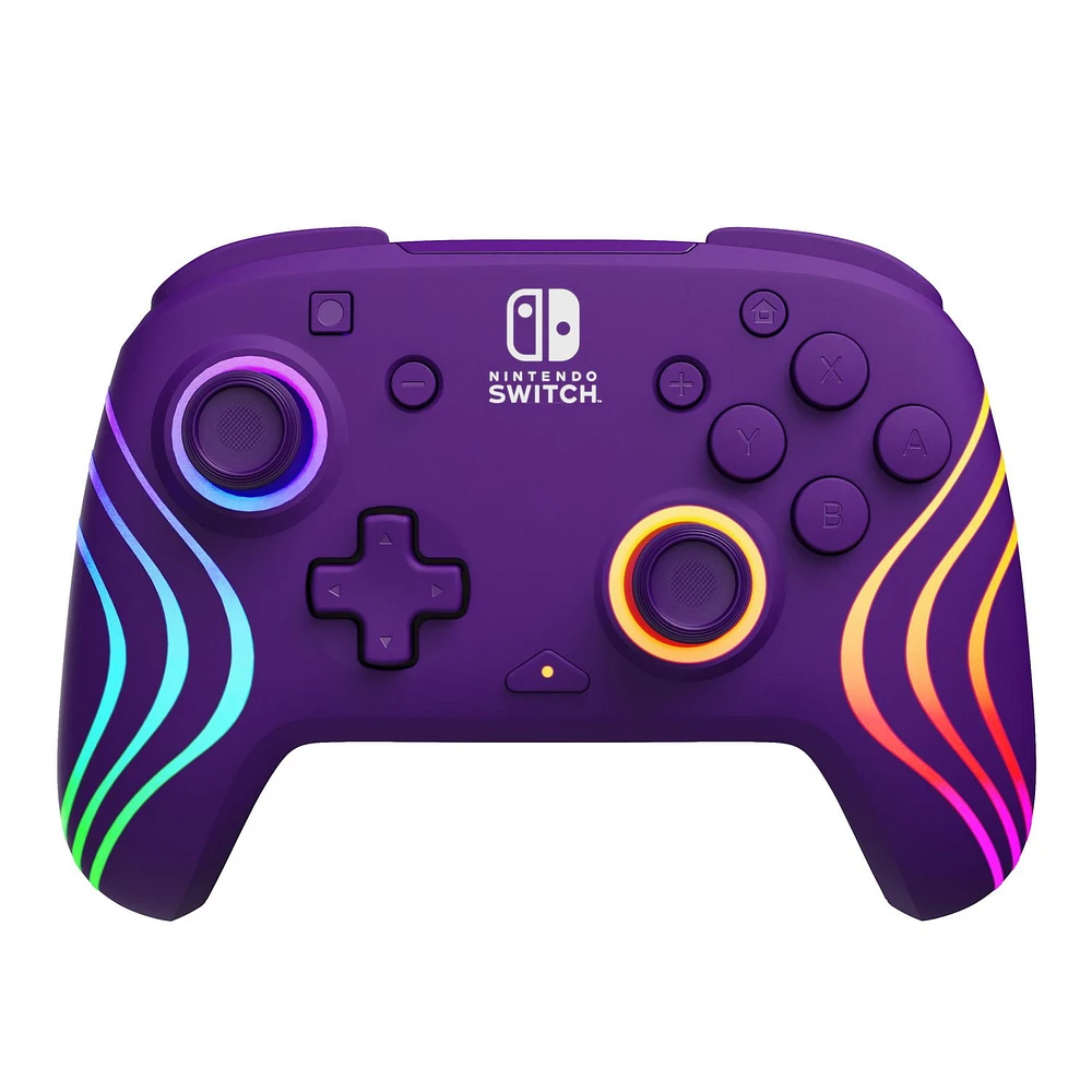 PDP Afterglow™ Wave Wireless Controller: Purple - Nintendo Switch, & Nintendo Switch - OLED Model, PDP AG Wave WL CNTRL: Purple