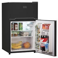 Mini-réfrigérateur BLACK + DECKER avec congélateur séparé – Petit, boissons et aliments dans un dortoir, un bureau, un appartement ou un camping-car Réfrigérateur compact, 3,1 pi3