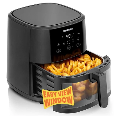 Chefman TurboTouch Friteuse à air Easy View, 1500W,  8 Qt.