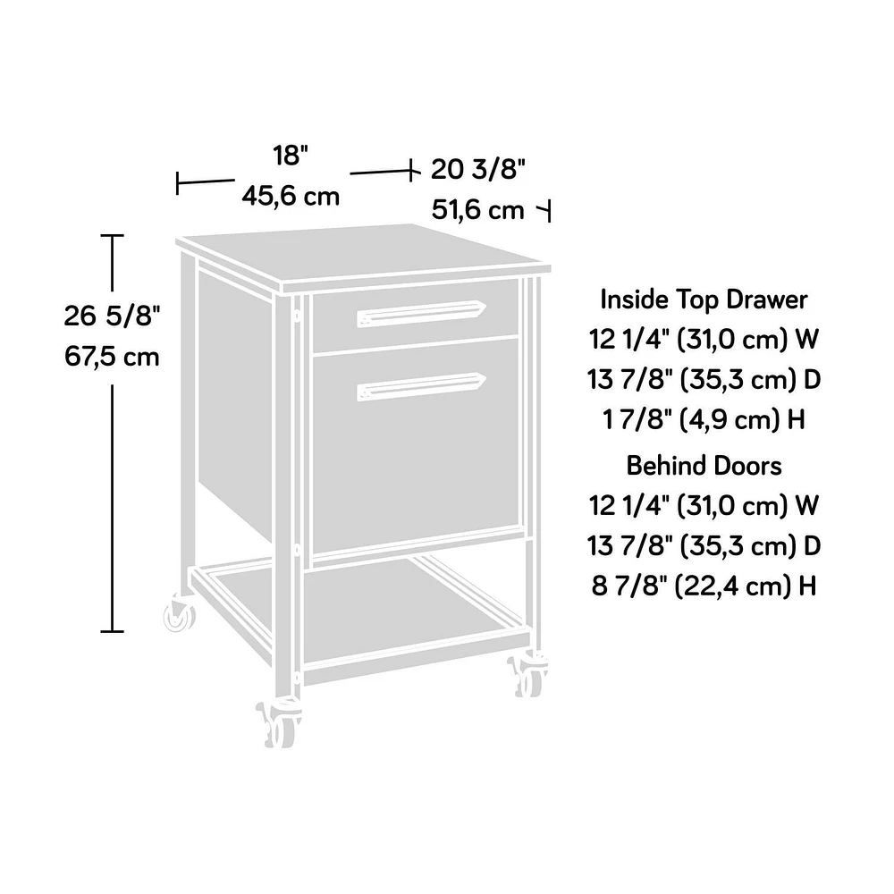 Sauder Briarbrook® Mobile File, Barrel Oak, 430078