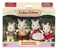 Calico Critters Hopscotch Rabbit Family, Set of 4 Collectible Doll Figures