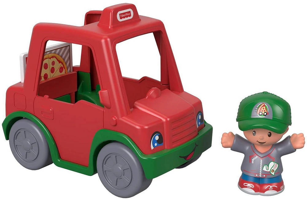 Little People Voiture de livraison de Pizzas «La pointe délicieuse»