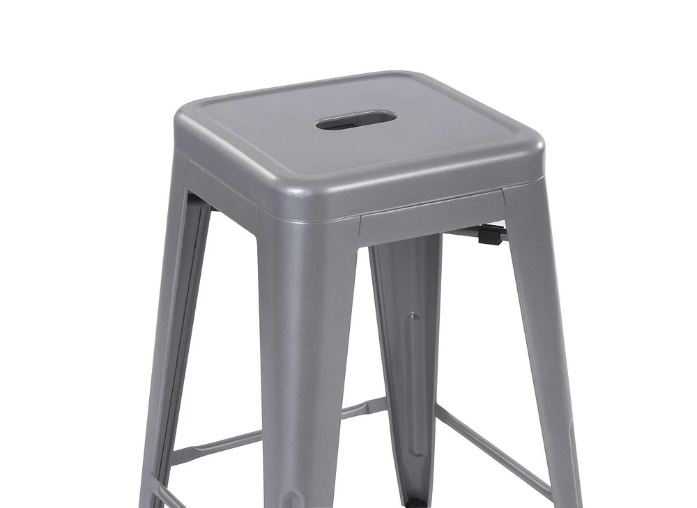 Ensemble de 4 tabourets de bar en métal de 24 po de Mainstays - Multicolores