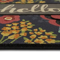 Mainstays Accueil Floral 18x30 Paillasson Tapis d’entrée Flo Hello