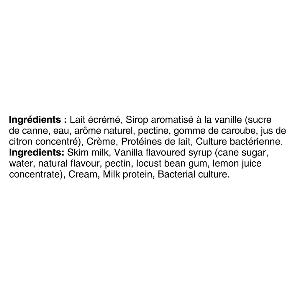 Liberté Grec Yogourt 2 %, Vanille, Teneur élevée en protéines, 750 g 750g