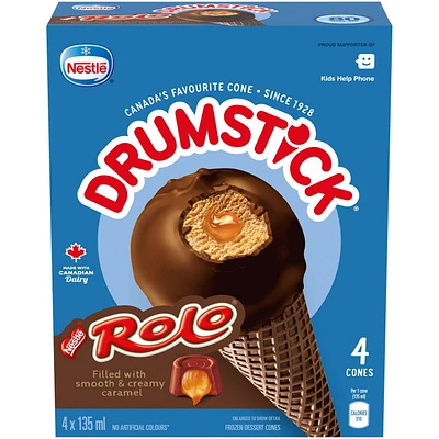 NESTLÉ® DRUMSTICK® ROLO® Cones 4 x 135 ml