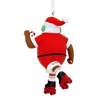 Décoration Hallmark de Noël (Père Noël noir en patins à roulettes, Mahogany)