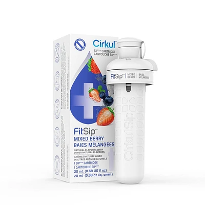 Cirkul FitSip Mixed Berry Flavor Cartridge, Drink Mix, 1-Pack, CIRKUL FITSIP MIXED BERRY