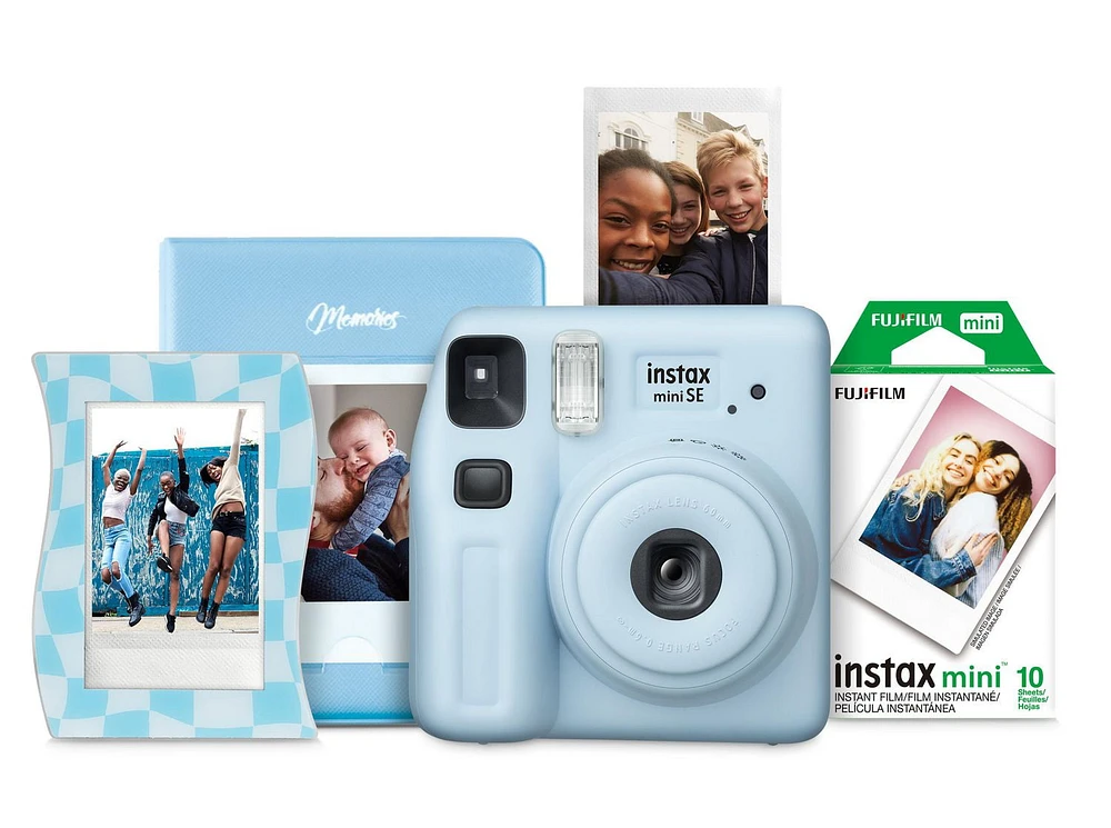 INSTAX MINI SE Instax Camera Bundle, Blue
