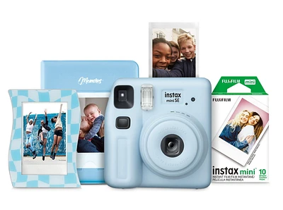 INSTAX MINI SE Instax Camera Bundle, Blue