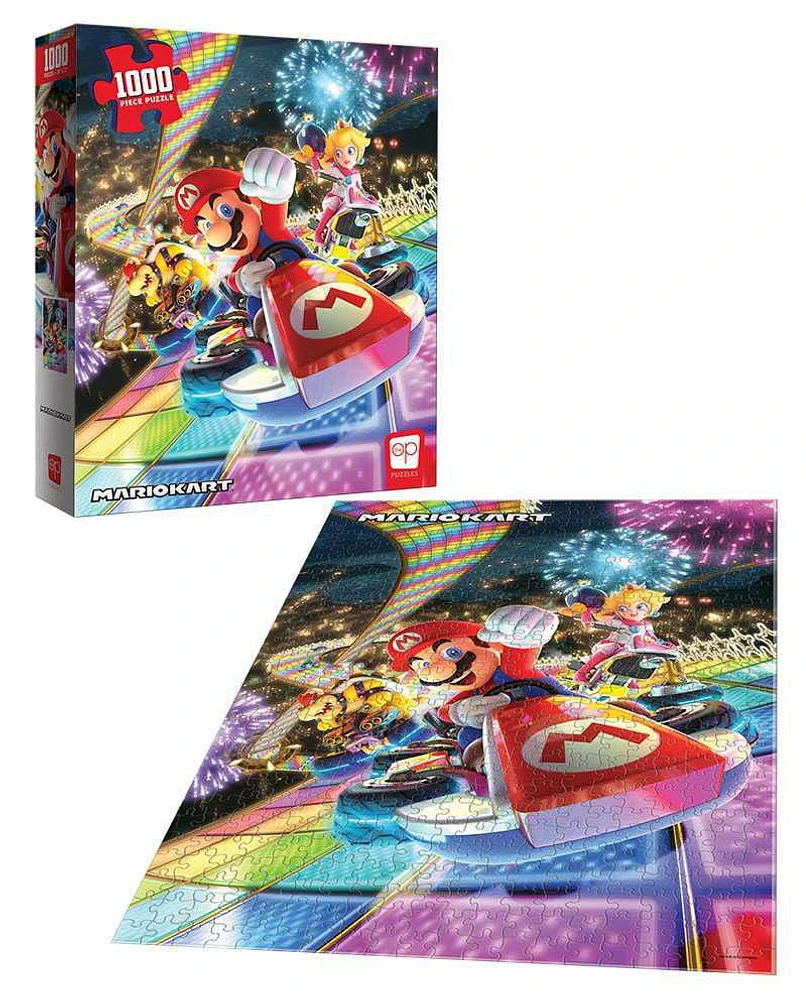 USAopoly Mario Kart “Rainbow Road” 1000 Piece Puzzle