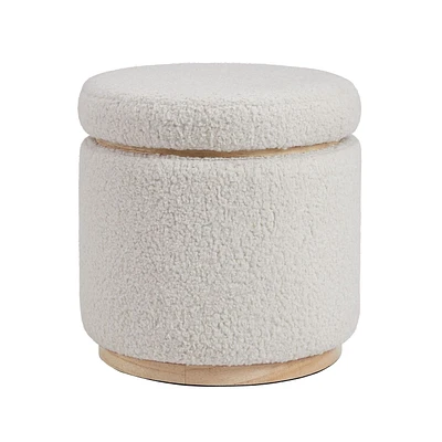 Pouf de rangement Richgrove naturel