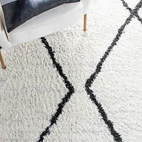 SAFAVIEH August Delroy Solid Plush Shag Area Rug