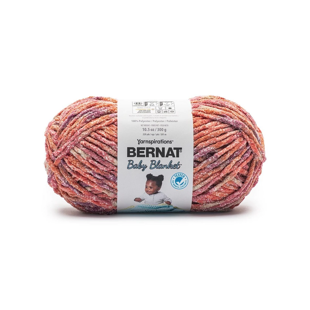 Bernat® Baby Blanket™ Yarn, Polyester #6 Super Bulky, 10.5oz/300g, 220 Yards, Soft