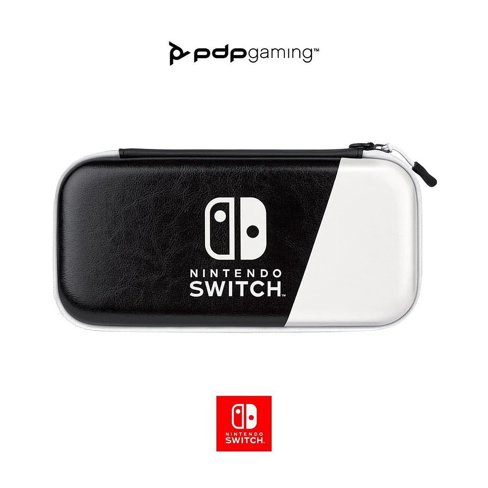 PDP Gaming Slim Deluxe Travel Case: Black & White, Switch Dlx Case Black/White