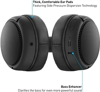 Panasonic  Deep Bass Wireless Bluetooth Immersive Headphones with XBS DEEP and Bass Reactor, Black (RBM300B)