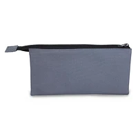 Pen+Gear 3 Pocket Pencil Pouch in Grey Polyester with Black Zip