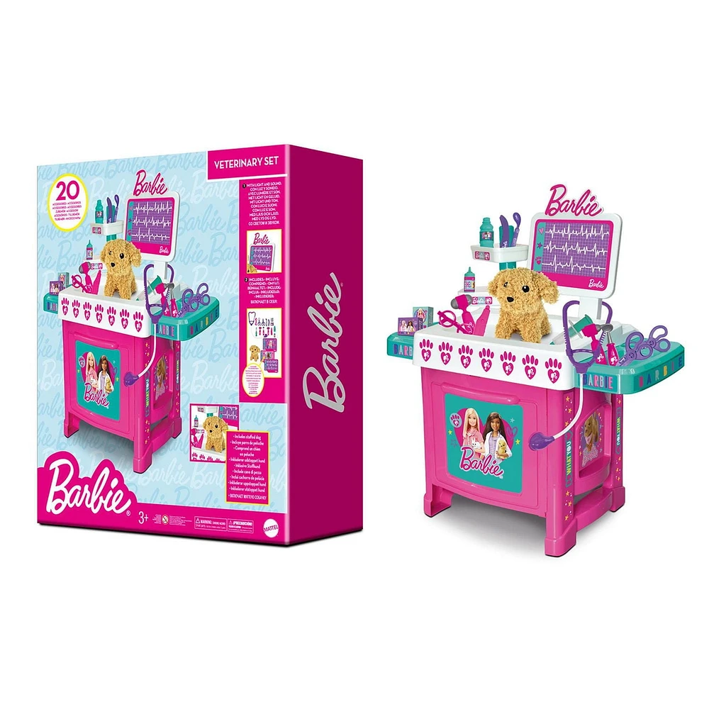 Barbie Veterinary set, Included accessories & stuffed dog