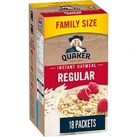 Quaker Instant Oats Hot Cereal Regular, 504 GM