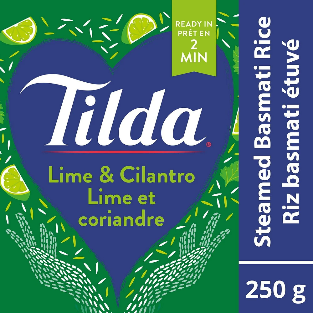 Riz basmati à la lime et coriandre étuvé de Tilda Tilda lime & coriandre