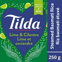 Riz basmati à la lime et coriandre étuvé de Tilda Tilda lime & coriandre