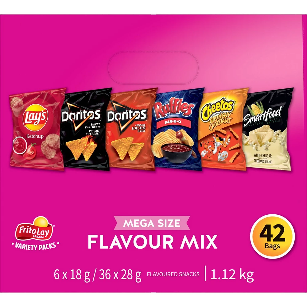 Frito-Lay Variety Packs Flavour Mix Flavoured Snacks, 1116g