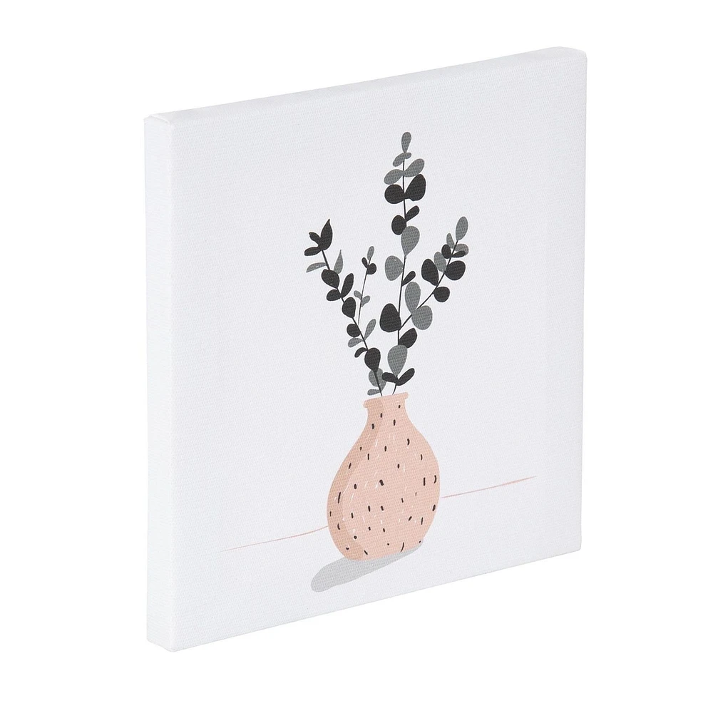 Toile avec vase 15 x 15 cm