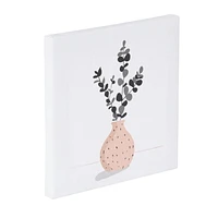 Toile avec vase 15 x 15 cm