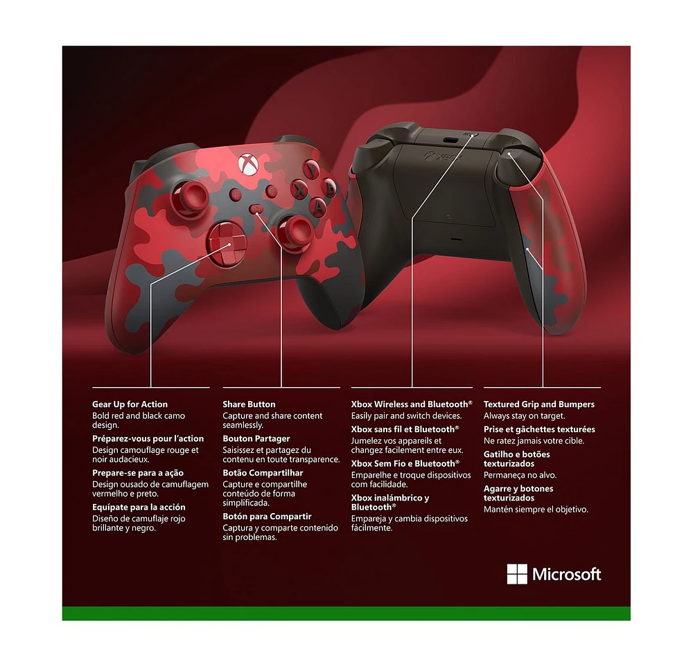 Xbox Wireless Controller – Daystrike Camo Special Edition for Xbox Series X|S, Xbox One, and Windows 10 Devices