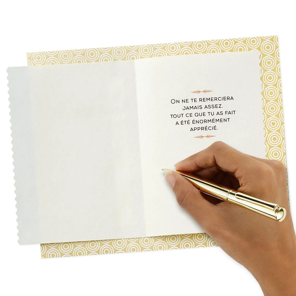 Hallmark Thank You Card (Mille Mercis)