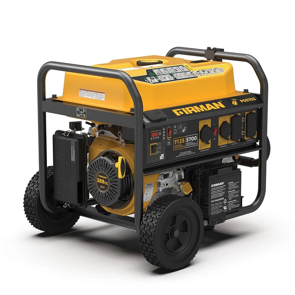 FIRMAN Power Equipment P05703 Gas Powered 7100/5700 Watt (performance Series) Extended Run Time Portable Generator