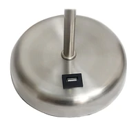 LimeLights Lampe bâton avec port de chargement USB et ensemble de 2 abat-jour en tissu