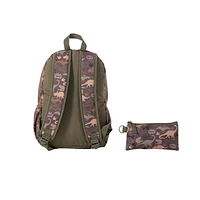Ensemble sac à dos à pochette kangourou de Jetstream 2mcx, Camo dinosaures