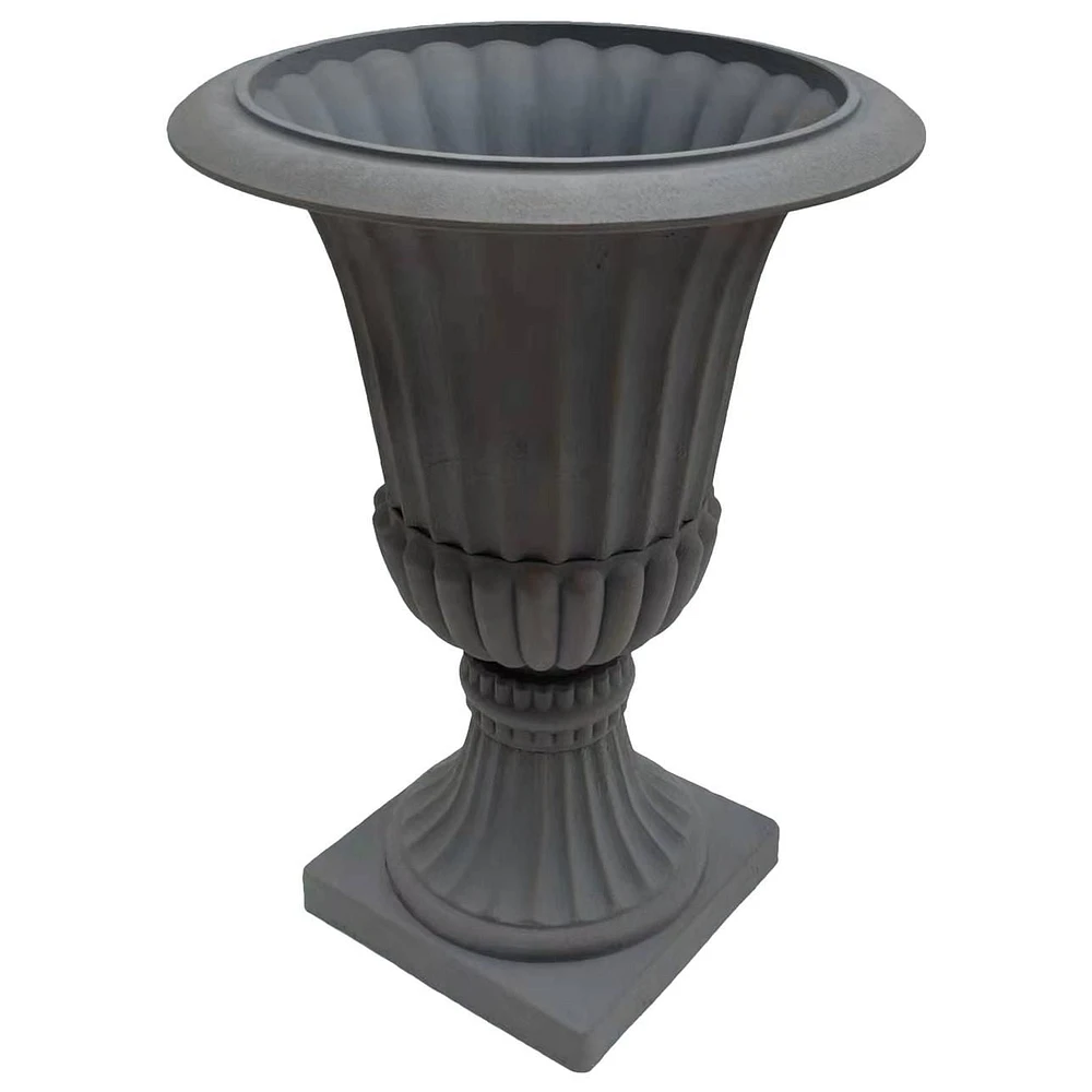 Angelo Décor MenzoMix Jardinière d'urnes Murano de 30 pouces (rouille gris foncé)