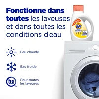 Détergent à lessive liquide Tide Simply, parfum Pur et sensible, 74 brassées, 3,1 L (105 oz liq.)