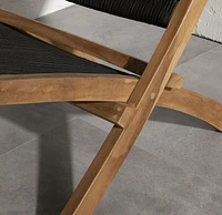Wood and Rope Lounge Chair from the collection Agave South Shore