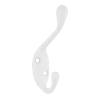 Era Double Paquet de 2 Crochet Blanc 3.25 x 0.75 x 2.25 po.