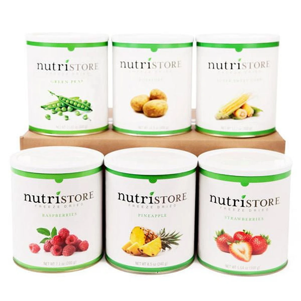 Fruit et légumes Nutristore en emballage de 6