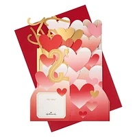 Hallmark Paper Wonder Jumbo 3D Pop-up Valentine's Day Card or Centerpiece (Happy Valentine's Day Hearts)