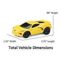 ADVENTURE FORCE 1:64 RADIO COMMANDÉ NANO RACERS - CORVETTE C8