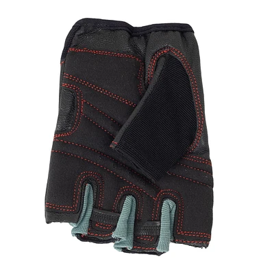 Gants de musculation GoZone – Style traditionnel – P/M – Noir/rouge Conception mi-doigt