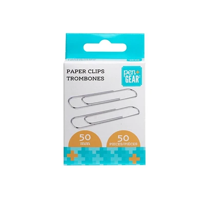 Pen+Gear Paper Clips, 50 pieces, 50 mm