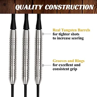 Cible de fléchettes Blade Premium sans agrafes avec fléchettes en tungstène par Barrington Billiards