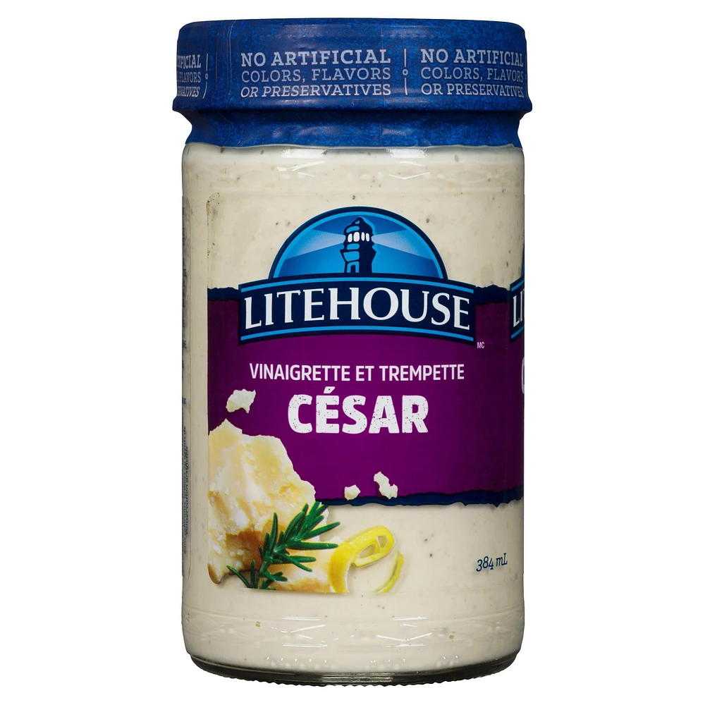 Litehouse Vinaigrette et trempette César 384mL