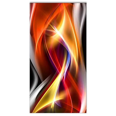 Designart Ornement Gris Art mural sur toile