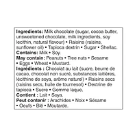 Raisins secs au chocolat au lait Great Value 400 g