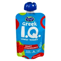 Yogourt grec normand faible en gras I.Q. fraise Yaourt grec